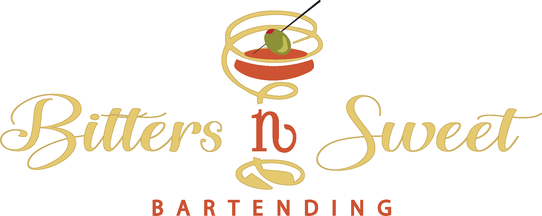 Bitters 'n Sweet Bartending logo